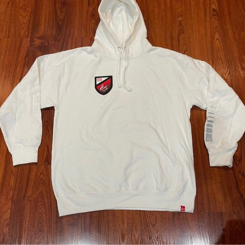 ES Skateboarding Academy White Hoodie